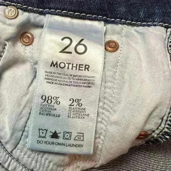 MOTHER The Looker Skinny Jeans in Flowers From The Storm Wash Size: 26 - Picture 9 of 9